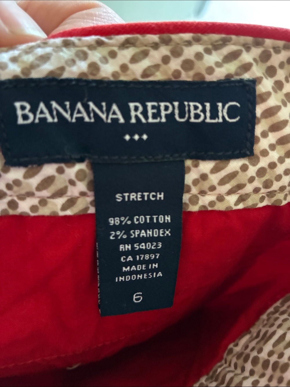 Banana Republic Factory Red Classic Flat-Front Bermuda Shorts - Picture 2 of 3